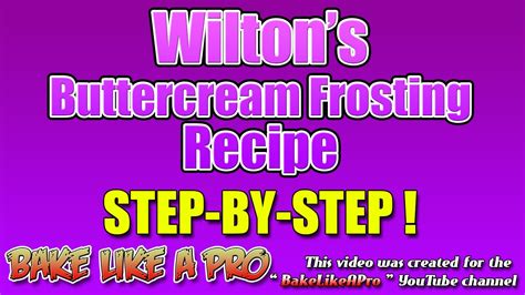 Try it with your favorite chocolate cake recipe, or use it to top a batch of pumpkin cupcakes. Buttercream Icing - Official Wilton Buttercream Frosting ...