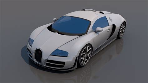 Bugatti Veyron 3d Model Vr Ar Ready Cgtrader