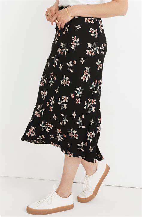 Madewell Botanical Print Midi Skirt Best Deals From Nordstrom