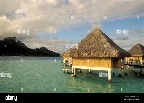 Water Bungalows On Stilts Of The Beachcomber Hotel Bora Bora Society