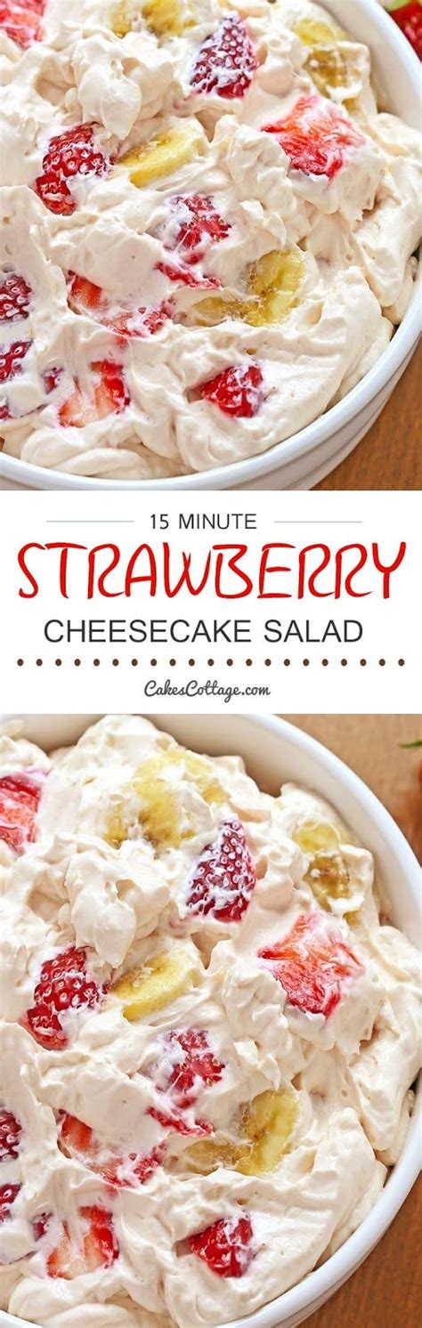 Strawberry Cheesecake Salad Jokis Kitchen