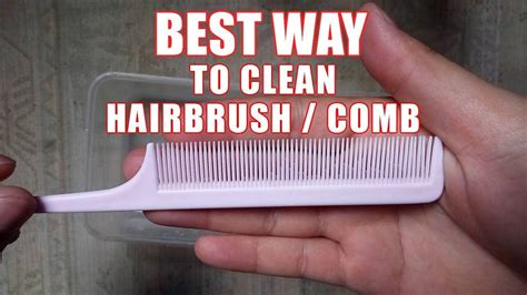 How To Clean A Hairbrush Comb In Minutes Best Way Cleaning Hair
