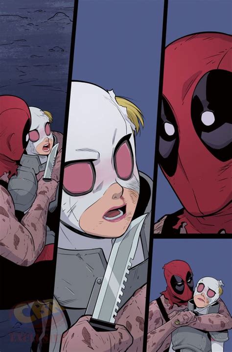 Gwenpool Meets Deadpool Marvel Art Comic Book Drawing Marvel Posters