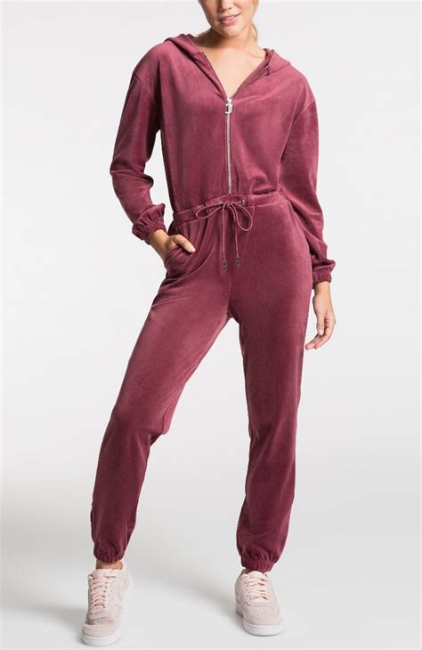 Juicy Couture Embellished Velour Jumpsuit