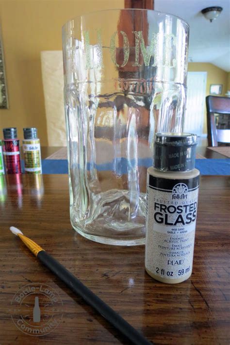 Frosted Glass Paint How To Make A Bottle Lamp
