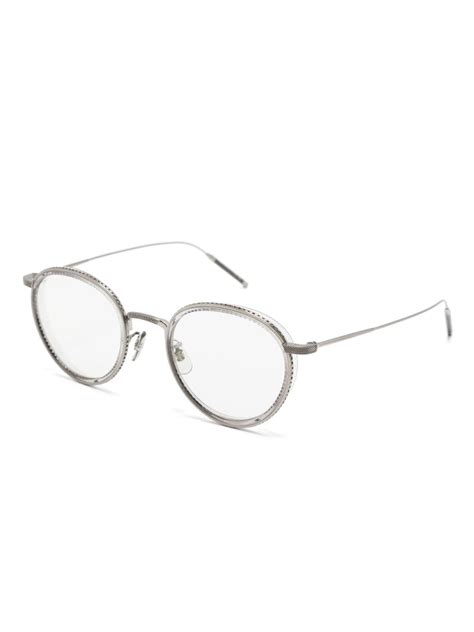 Oliver Peoples Tk 8 Round Frame Glasses Farfetch