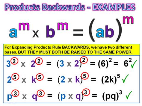 Multiplying Exponents Rules With Different Bases Entries Variety