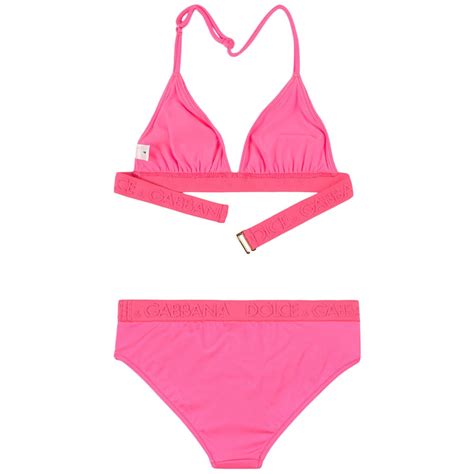 Dolce And Gabbana Branded Bikini Pink Melijoe