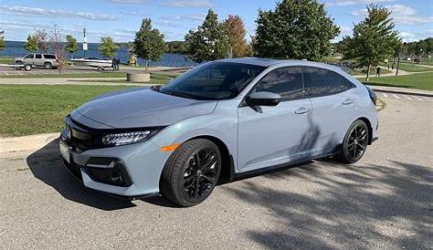 +30 2022 Honda Civic Hatchback Sport Sonic Grey Pearl - TECH SPORTS