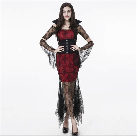 Gothic Sexy Costume Halloween Holiday Dress Costume Sexy Witch Vampire Costume Women Masquerade