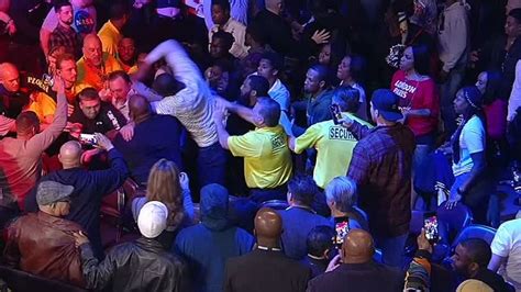 massive brawl breaks out in atlantic city boxing crowd espn video
