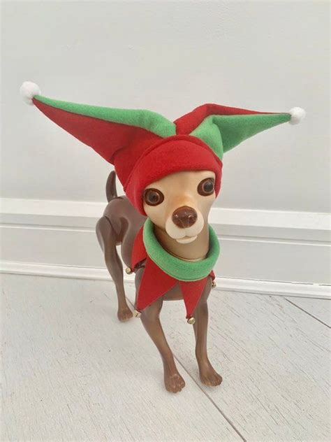 Elf Costume Dog Elf Costume Dog Christmas Costume Pet Etsy Dog Elf