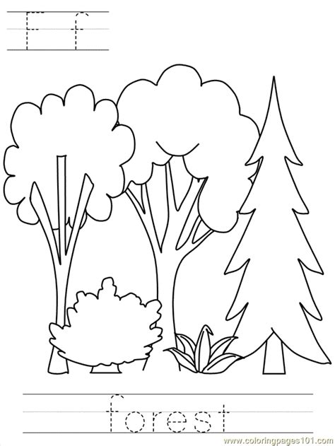 A sad tree in winter. Forest coloring pages to download and print for free