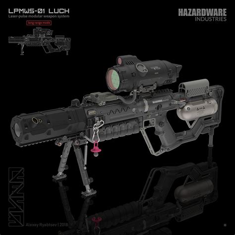Sci Fi Sniper Rifle 3d Model Turbosquid 1269253