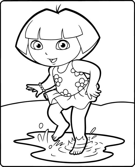 Cool Free Coloring Pages Water Dance Dora With Images Free Coloring
