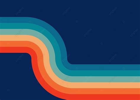 Rainbow Color Cartoon Lines 70s Retro Background Abstract Background