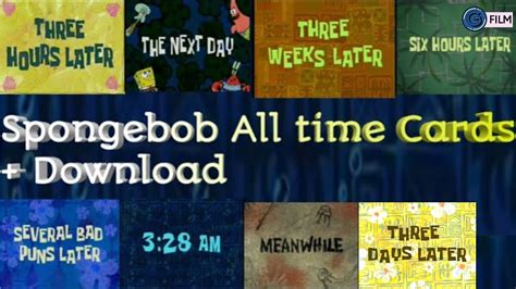 All Spongebob Time Cards Download Youtube