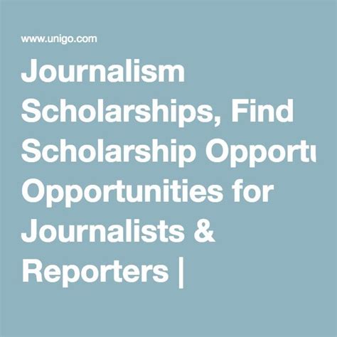 Journalism Scholarships Find Scholarship Opportunities For Journalists