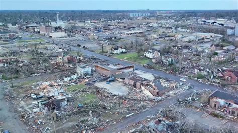 Aerial Footage Shows Chilling Damage Done By The Mayfield Tornado