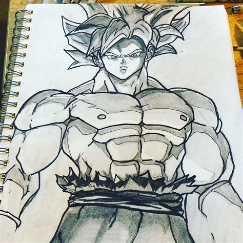 My Drawing Of Ui Goku Ranimesketch