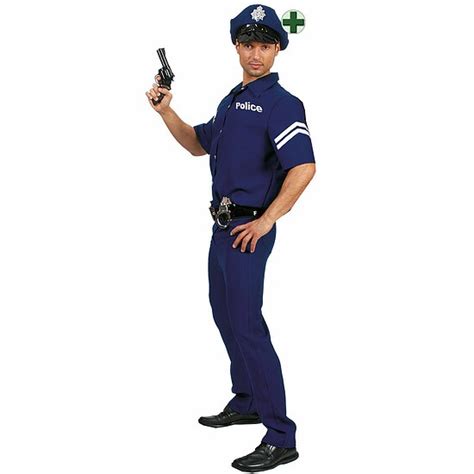 polizei kostüm herren mit polizeimütze