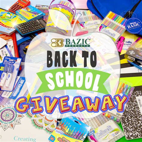 Back To School Giveaway Bazic Products Bazic Products