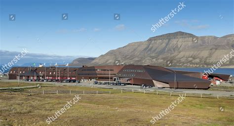 Main Building University Centre Svalbard Northernmost Editorial Stock