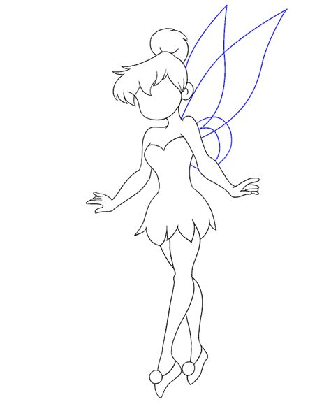How To Draw Tinkerbell Easy Drawing Guides