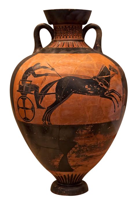 Ancient Greek Vase Depicting A Chariot Ancient Greek Art Ancient