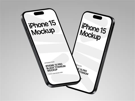 Iphone 15 Pro Mockup Front View — Blank Mockup Item