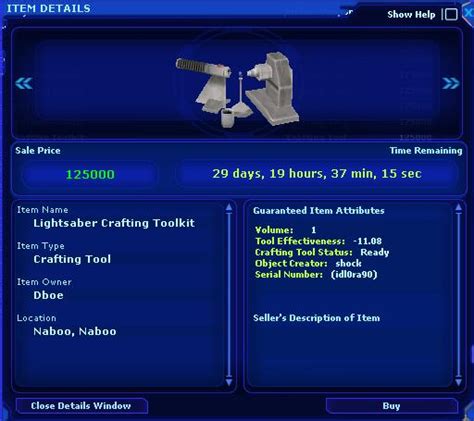 Check spelling or type a new query. Lightsaber Crafting Toolkit - Magi's SWG FanSite - Picture gallery | ID #109 Page #1 Image ...