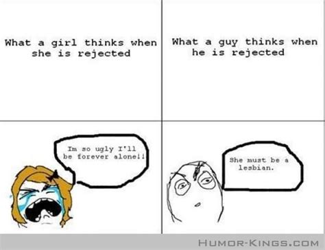 Girls Vs Boys After Rejected Girl Thinking Funny Funny Pictures