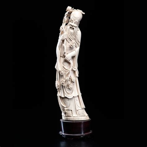 Chinese Carved Ivory Immortal Figure Cowans Auction House The