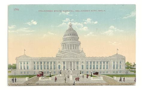 Oklahoma State Capitol Oklahoma City Oklahoma Unposted Vintage Postcard