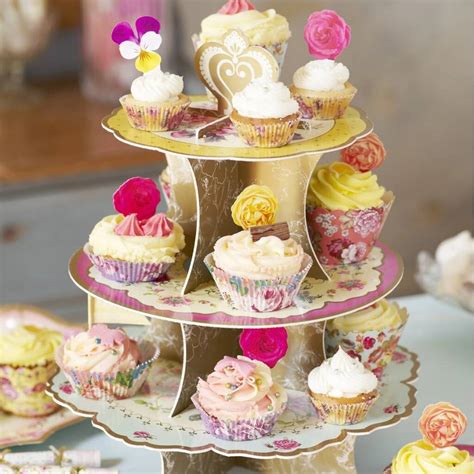 Afternoon Tea Three Tier Cake Stand By Bunting And Barrow