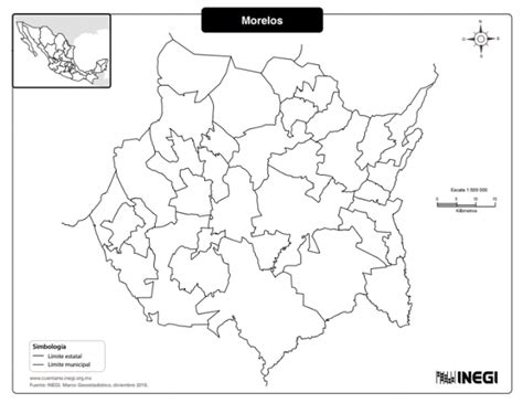 Mapa Del Estado De Morelos Con Municipios Mapas Para Descargar E