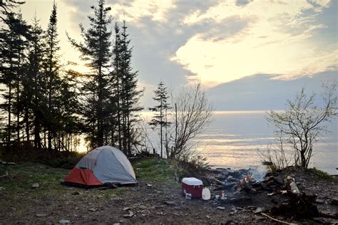 My Campsite On Lake Superior Last Night Nothing Beats Free Camping And