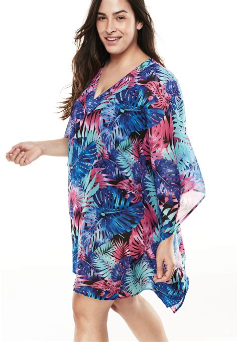 Caftan Beach Cover Up Plus Size Active Swimwear Full Beauty