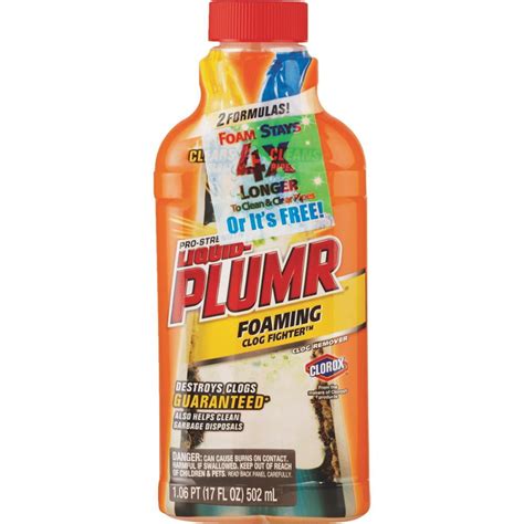 Liquid Plumr Pro Strength Foaming Clog Fighter Drain Cleaner Walmart Com
