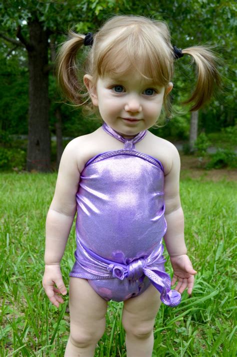 Baby Bathing Suit Metallic Lavender Wrap Around Swimsuit Fits Etsy