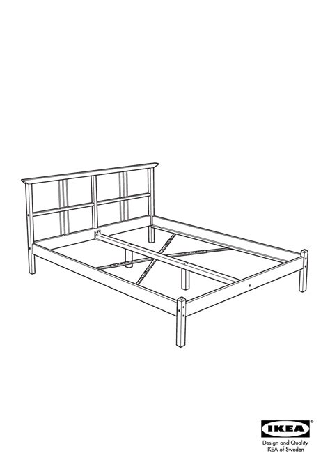 Ikea Dalselv Bed Frame Queen Assembly Instruction Free Pdf Download