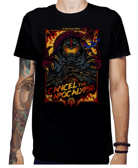 Cancel The Apocalypse Mens Black Tees Shirt Clothingtee Shirtmens