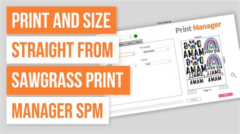 🖨 How To Print And Size Straight From Sawgrass Print Manager SPM - YouTube