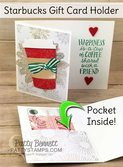And, as digital wallets become more prevalent, and we use cashless frequently each year, gift cards. Starbucks Gift Card Holder idea for Christmas - Patty Stamps