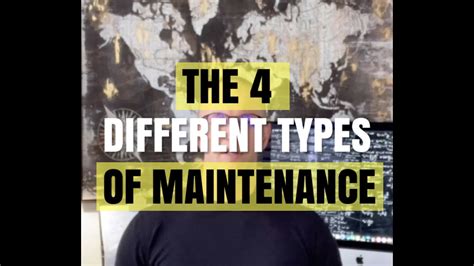 What Are The Different Types Of Maintenance Youtube