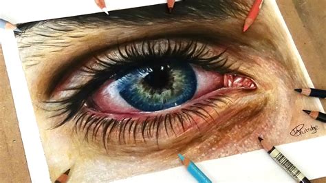 Cat eye colors are incredibly vast, with more variation than that of most other animals in the animal kingdom! Speed Drawing: Drawing A Realistic Eye In Coloured Pencil ...