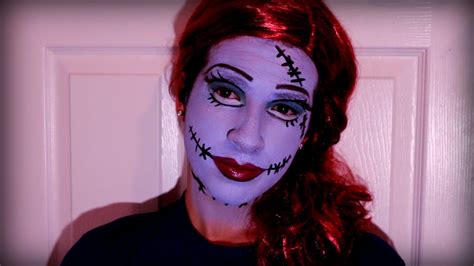 Halloween Sally Nightmare Before Christmas Makeup Tutorial Youtube