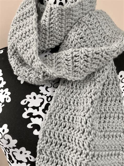 Easy Double Crochet Scarf Pattern Madamestitch