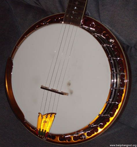 Ome Sweetgrass Resonator Banjo 2005 Reddish Plum Stain Used Banjo