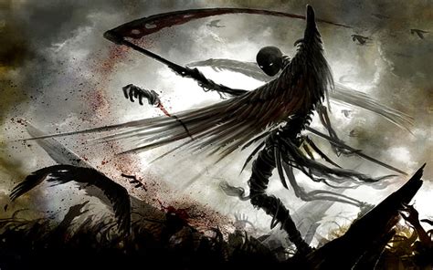 1920x1080px 1080p Free Download Winged Reaper Reaper Fantasy